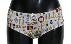 Dolce & Gabbana Underwear Zijden Boxershort met Matrozenprint