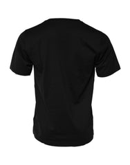 Dolce & Gabbana Zwart DG Royals Katoenen T-shirt met Ronde Hals