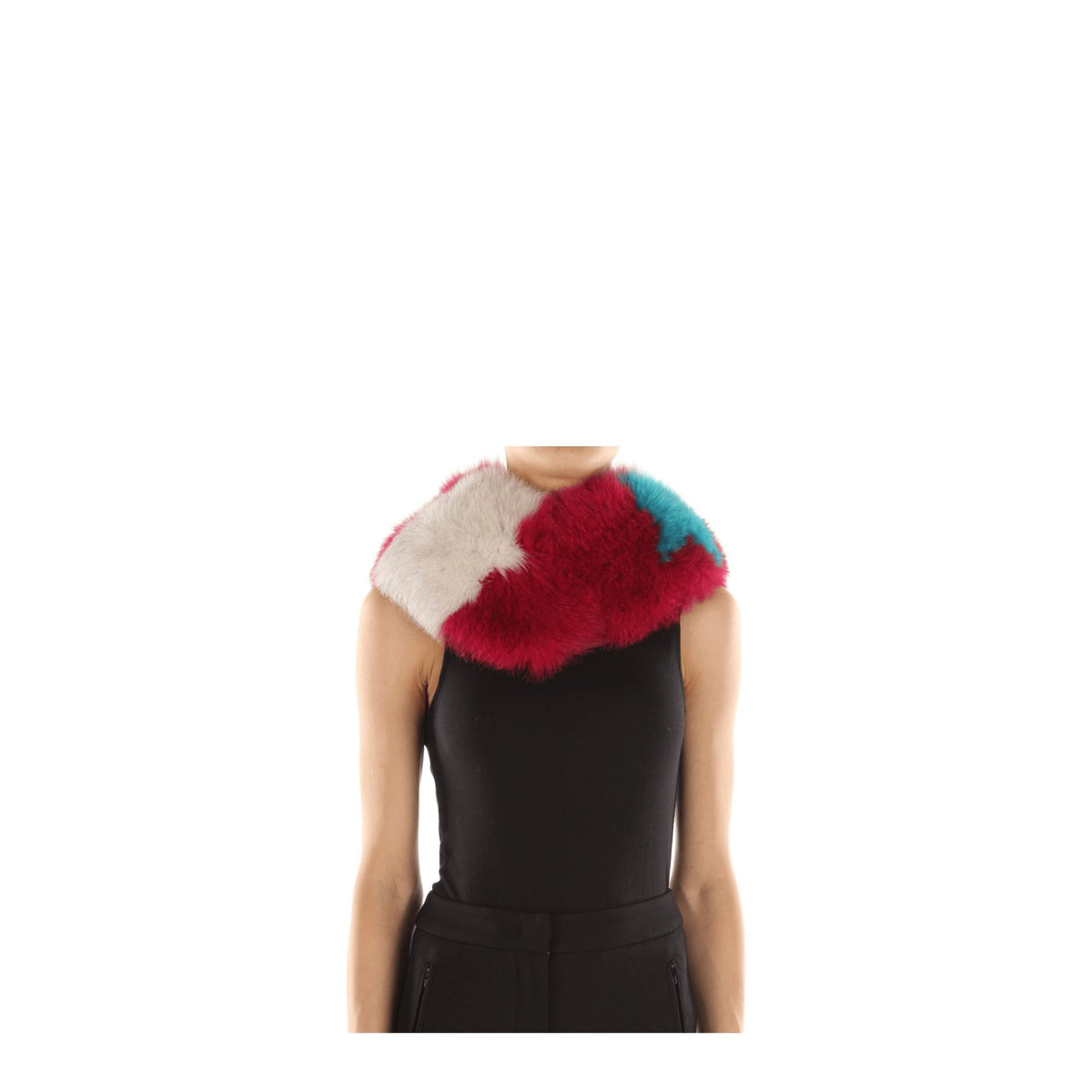 Herr Frau Hemd Rosa Pelz Foulard