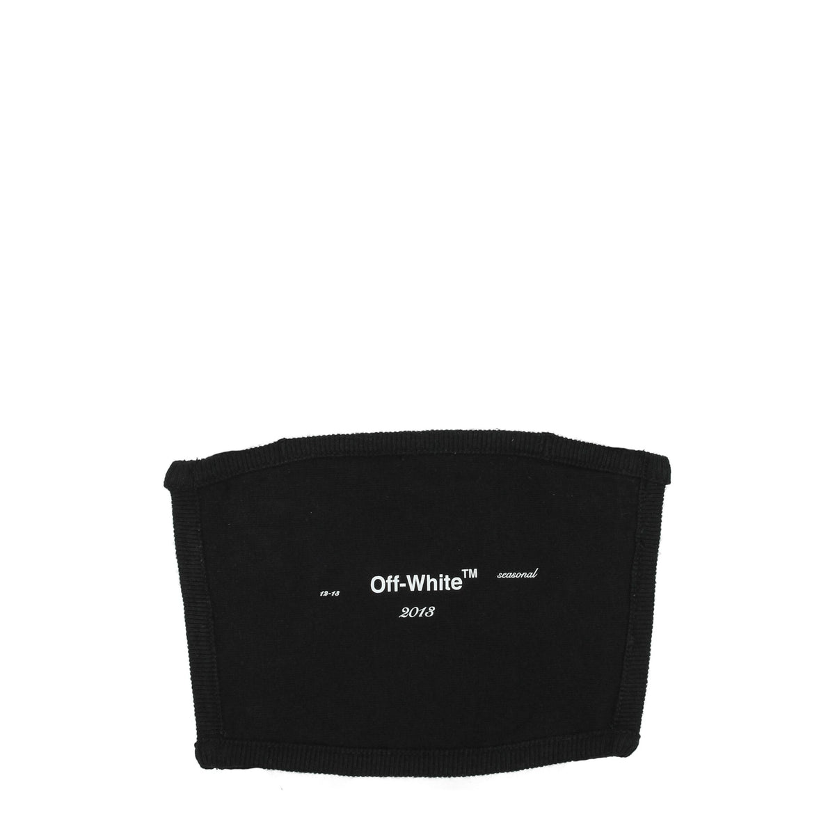 Off-White Black Cotton Facemask