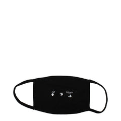 Off-White Black Cotton Facemask