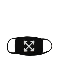 Off-White schwarze Baumwoll-Gesichtsmaske