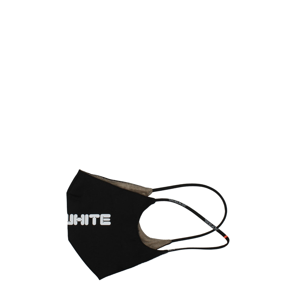 Off-White schwarze Baumwoll-Gesichtsmaske
