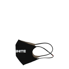 Off-White schwarze Baumwoll-Gesichtsmaske