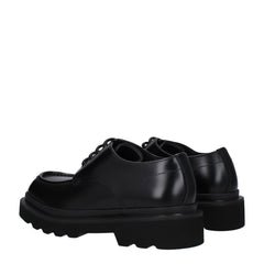 Dolce & Gabbana Zwarte Leren Oxfords en Derbies