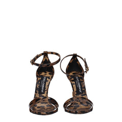 Dolce & Gabbana Bruine Leren Sandalen