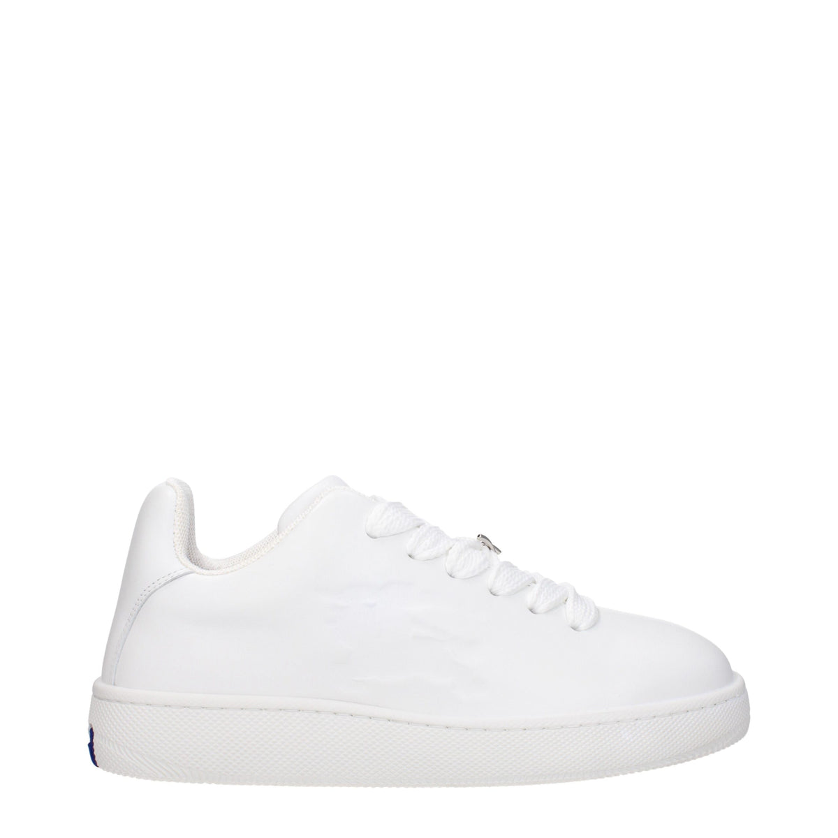 Burberry White Leather Low Top Sneakers