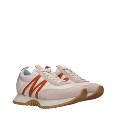 Moncler roze stoffen chunky sneakers