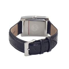 Time Force Schwarze Lederarmbanduhr