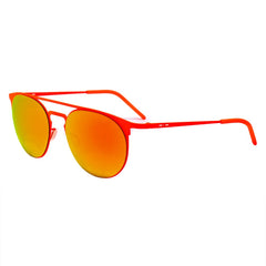 Italia Independent orangefarbene Sonnenbrille aus Metall