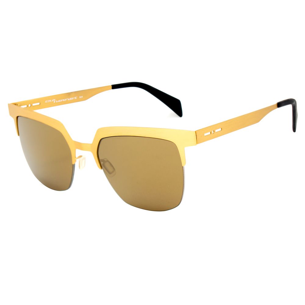 Italia Independent Gold Metallsonnenbrille