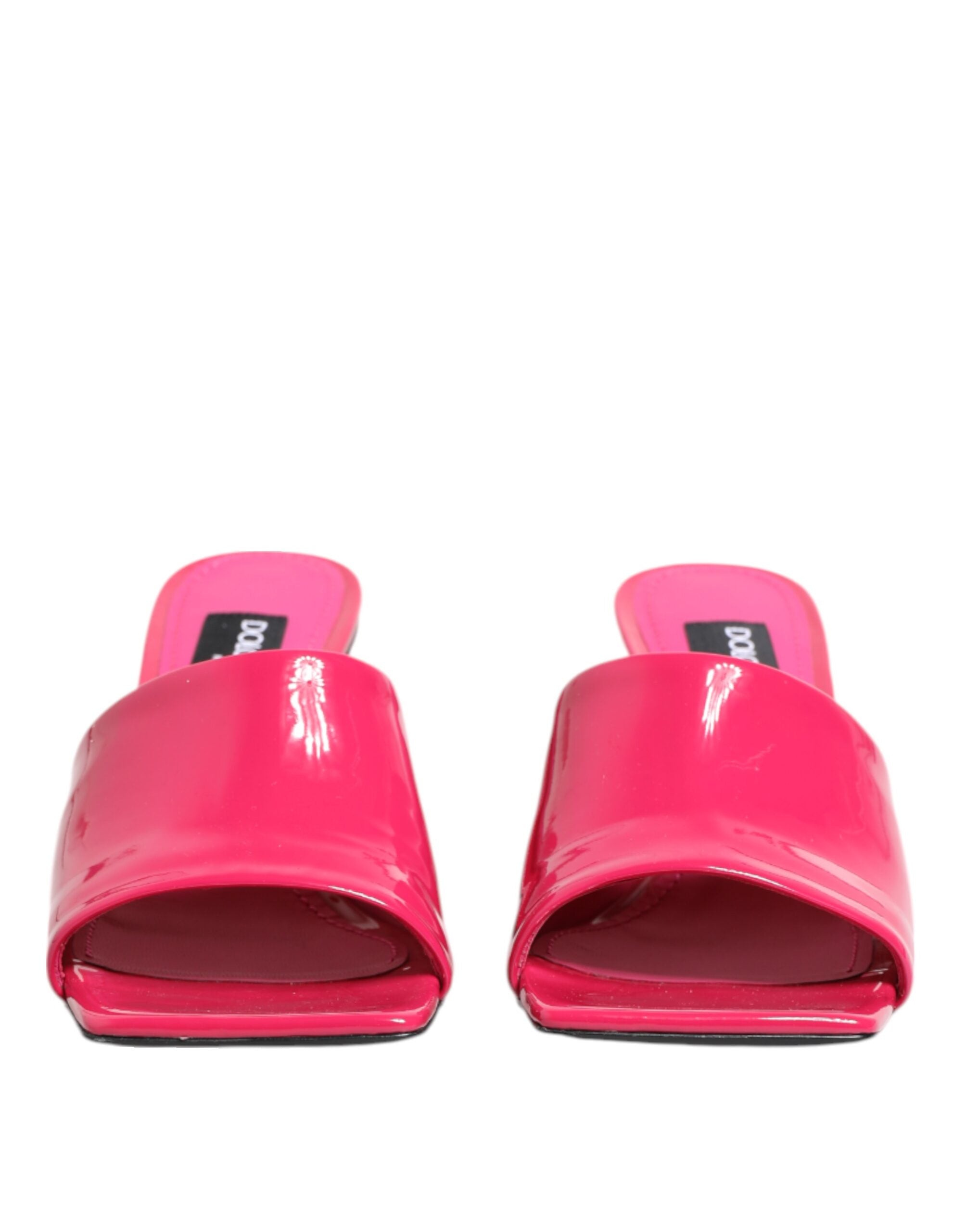 Dolce & Gabbana Pinke offene Sandalen mit Blockabsatz Pantoletten Schuhe