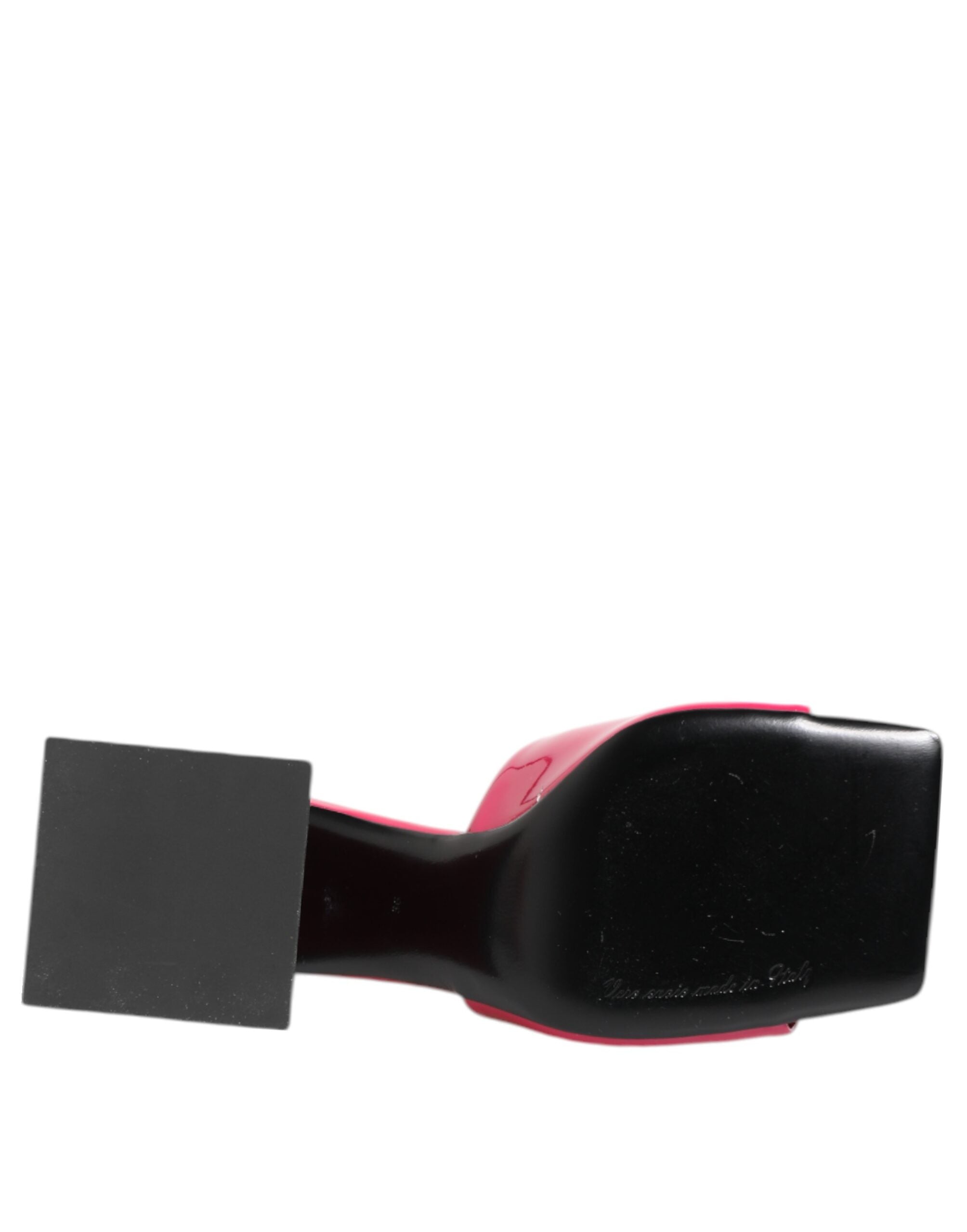 Dolce & Gabbana Pinke offene Sandalen mit Blockabsatz Pantoletten Schuhe
