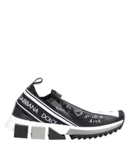 Dolce & Gabbana Zwart Witte Sorrento Lage Sneakers Schoenen