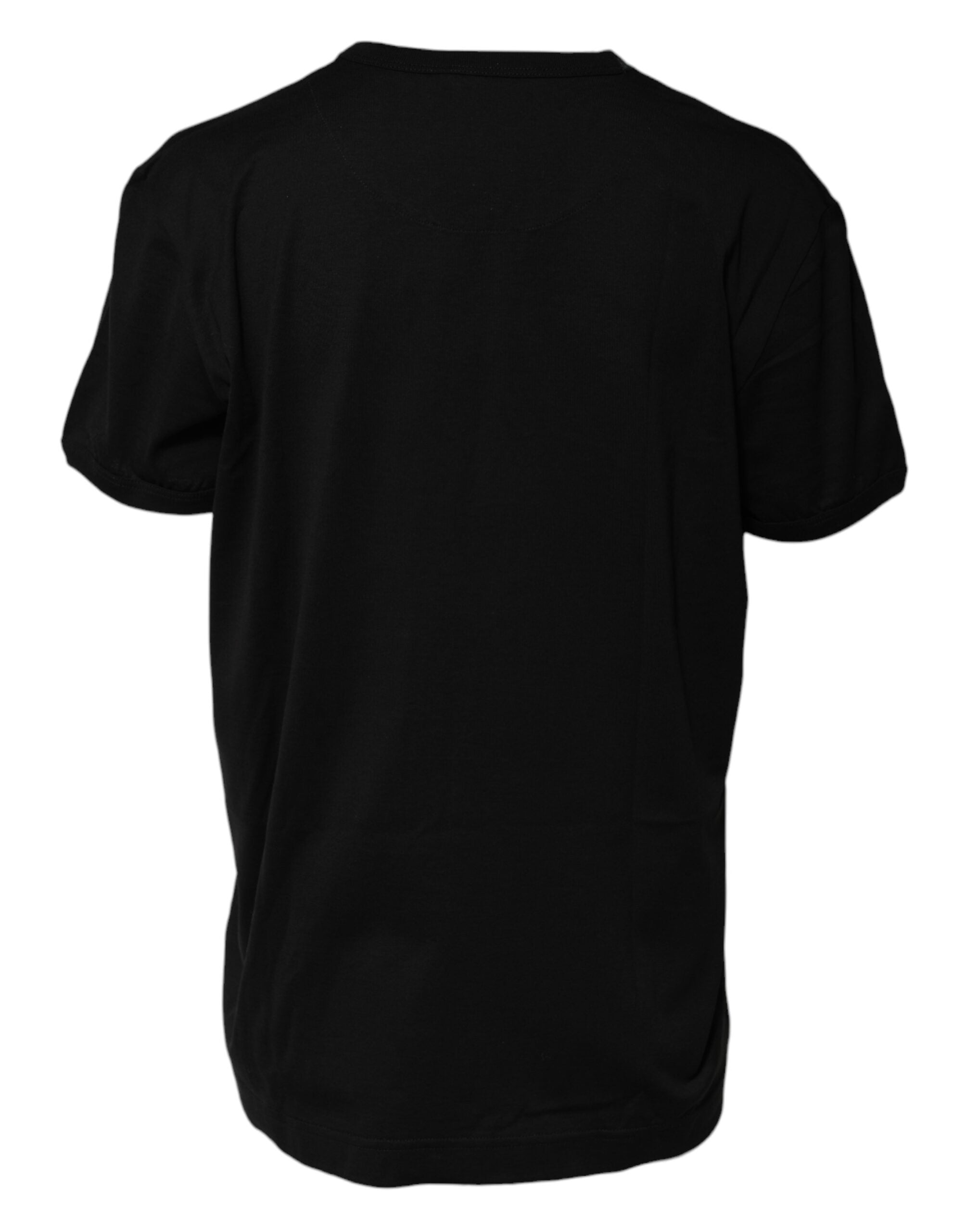 Dolce & Gabbana Zwart Katoenen Goodluck T-shirt met Ronde Hals