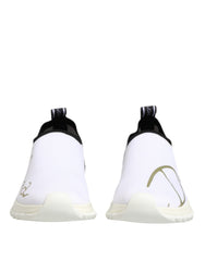 Dolce & Gabbana Weiße Schwarze Low-Top Sorrento Sneaker Schuhe