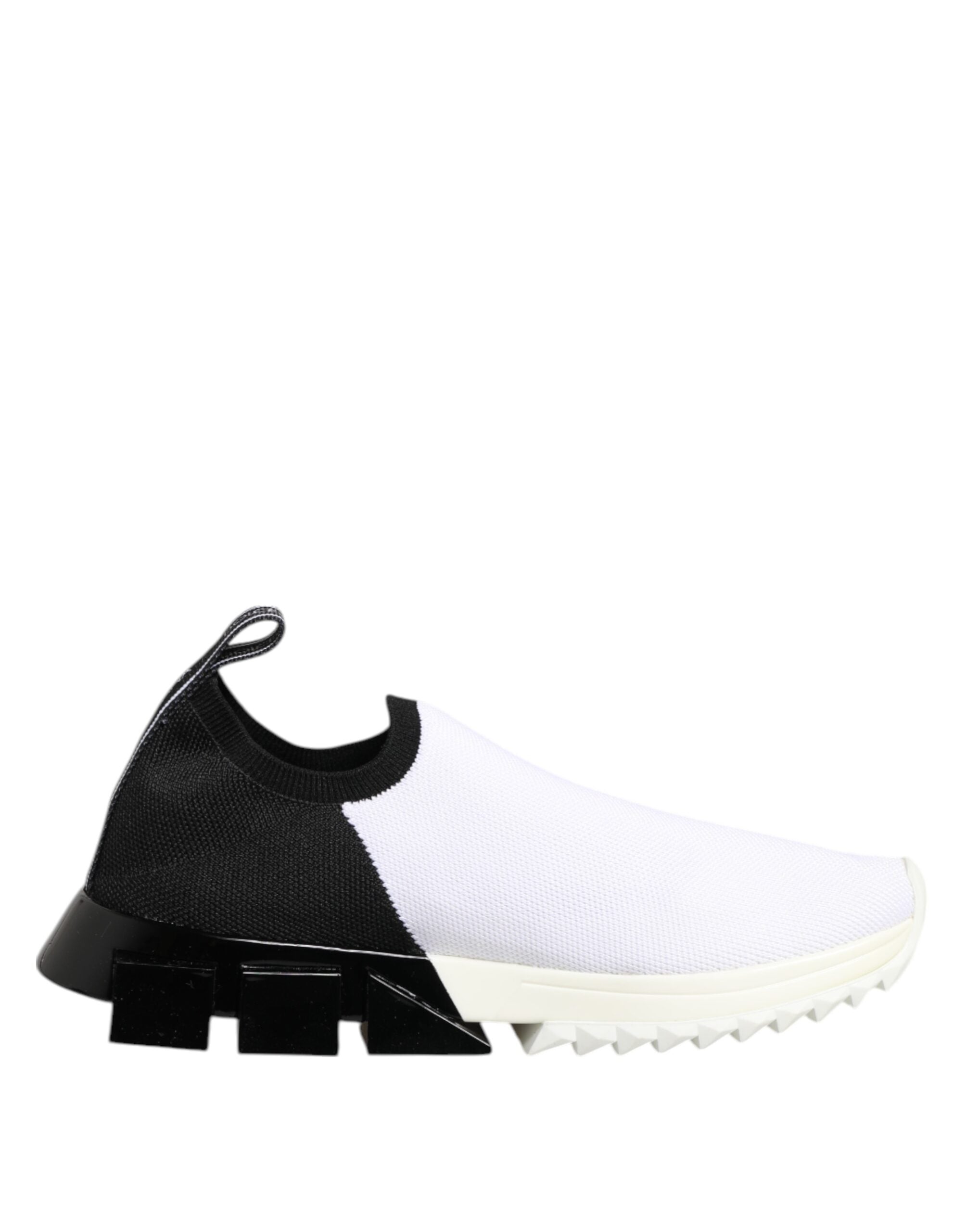 Dolce & Gabbana Weiße Schwarze Low-Top Sorrento Sneaker Schuhe