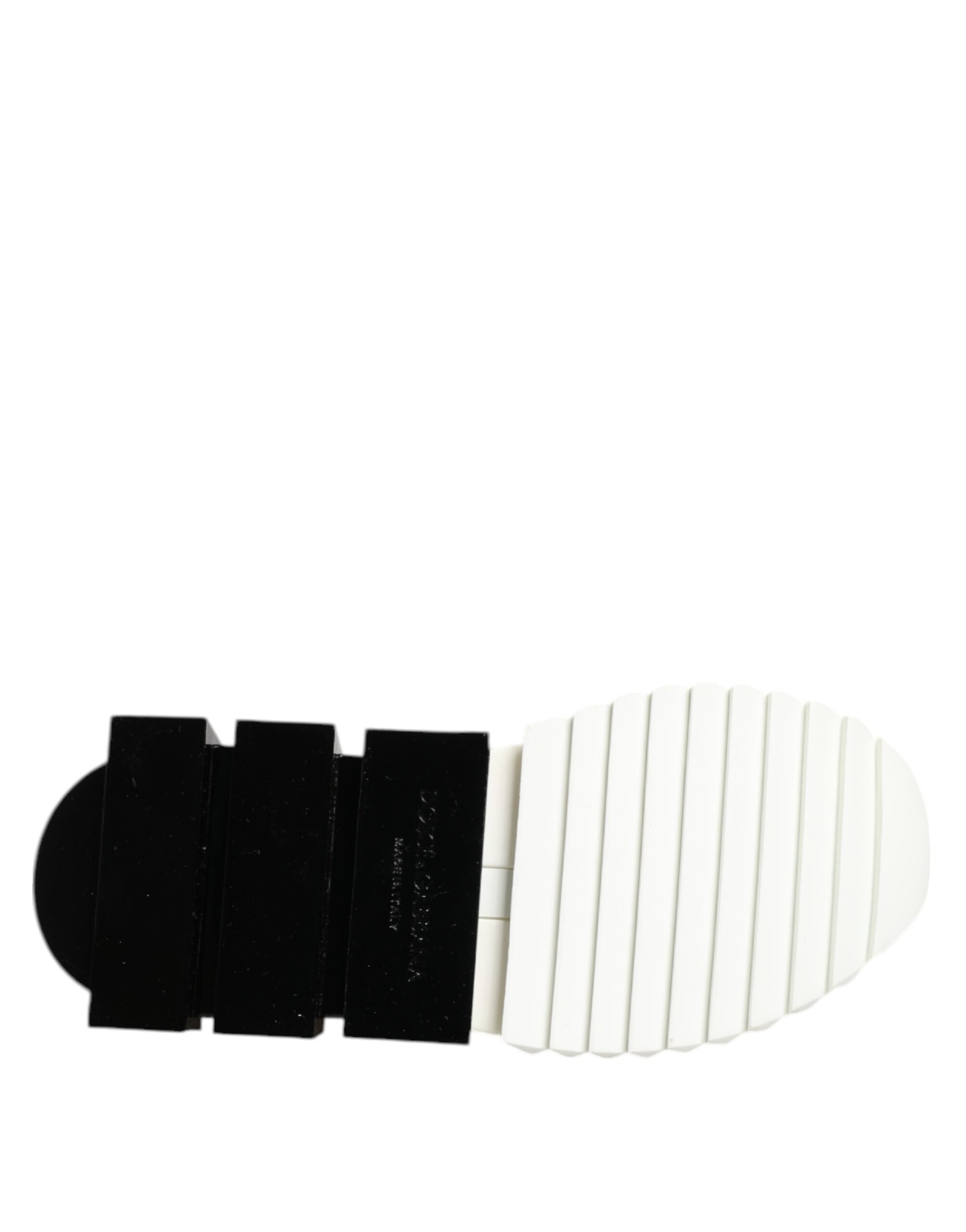 Dolce & Gabbana Weiße Schwarze Low-Top Sorrento Sneaker Schuhe