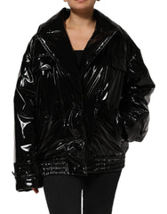 Dolce & Gabbana Polyester Zwart Gewatteerd Pufferjack