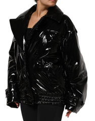 Dolce & Gabbana Polyester Zwart Gewatteerd Pufferjack