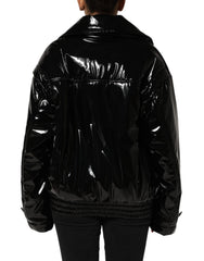 Dolce & Gabbana Polyester Zwart Gewatteerd Pufferjack