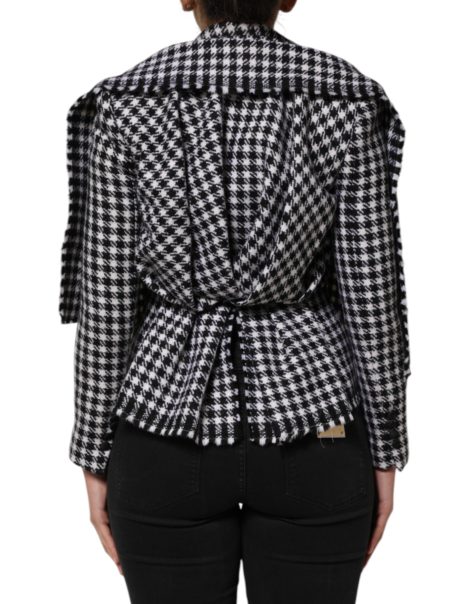 Dolce & Gabbana Mehrfarbige Wolljacke mit Monochrom-Muster