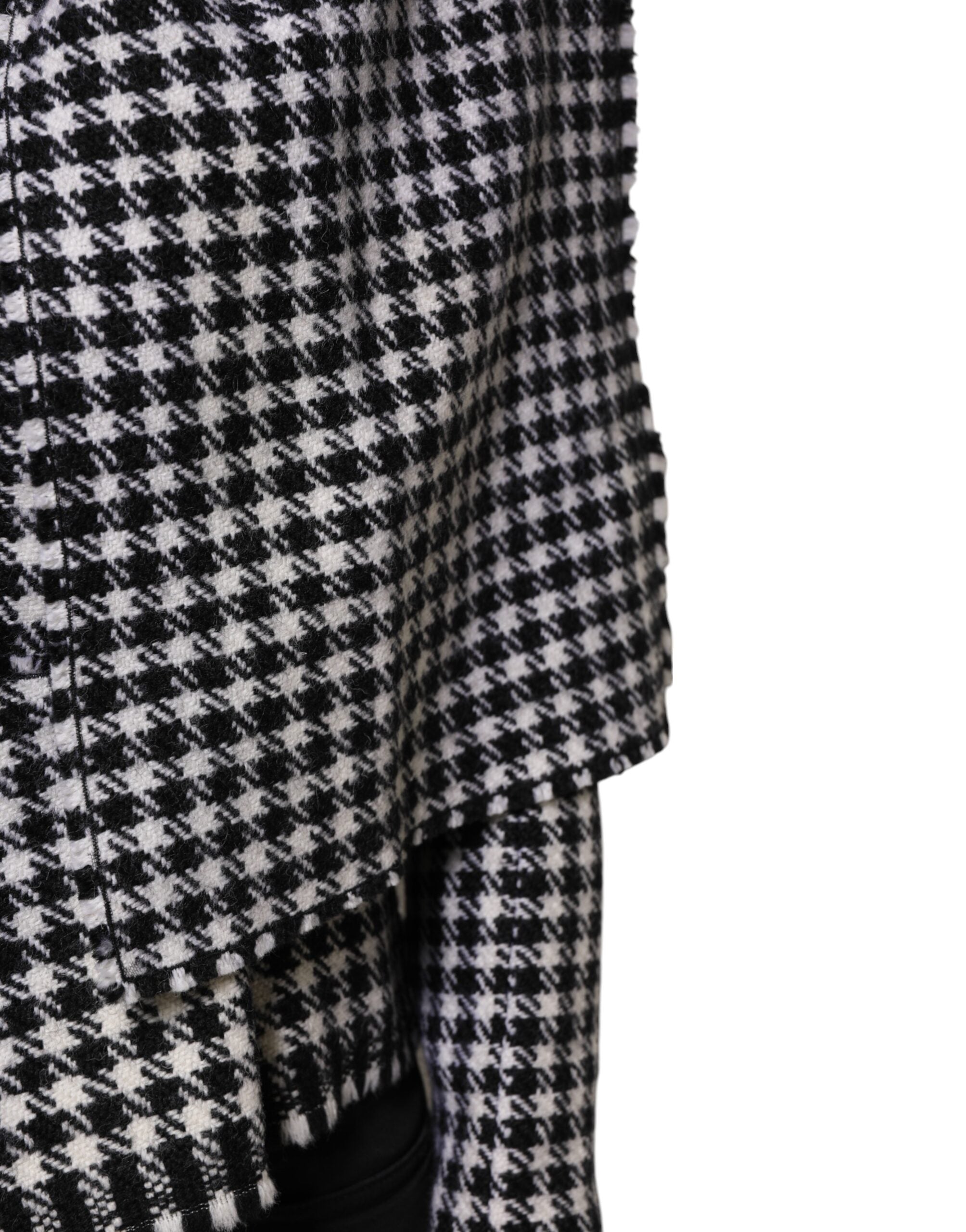 Dolce & Gabbana Mehrfarbige Wolljacke mit Monochrom-Muster