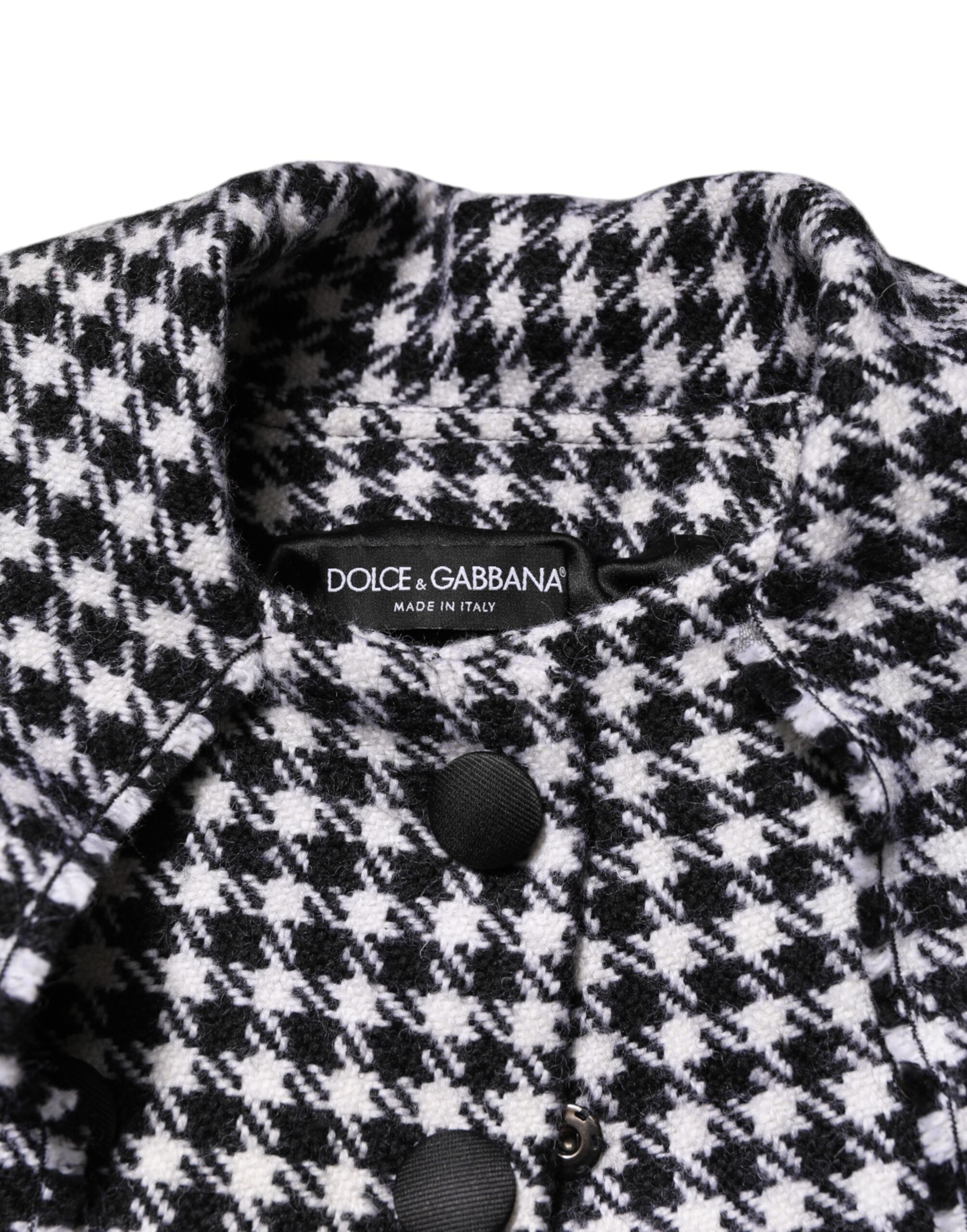 Dolce & Gabbana Mehrfarbige Wolljacke mit Monochrom-Muster