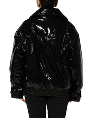 Dolce & Gabbana Zwarte Gewatteerde Puffer Jas van Polyester