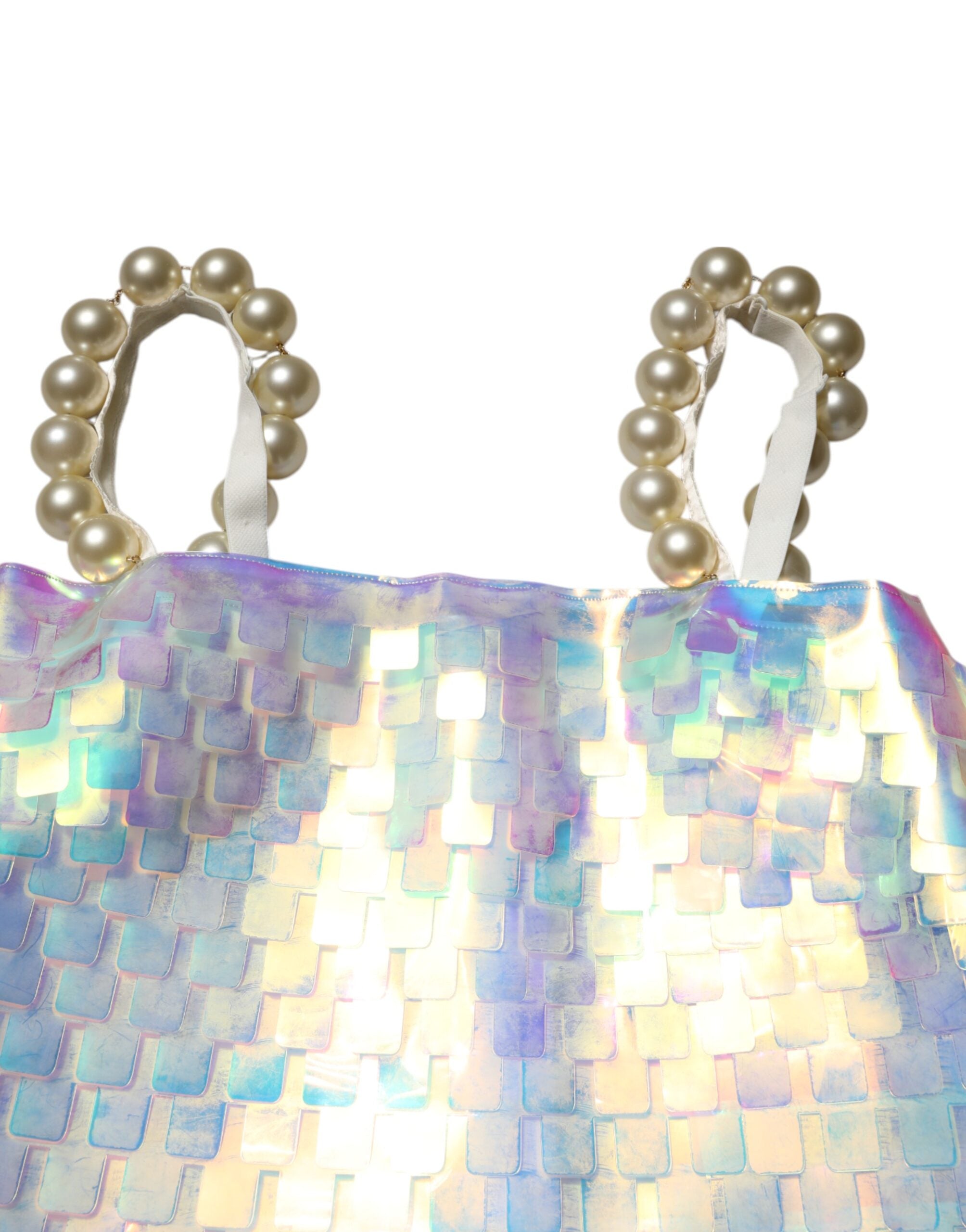 Dolce & Gabbana Holografische Mini Jurk Met Veelkleurige Pailletten