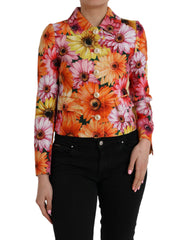 Dolce & Gabbana Multicolor Daisy Print Floral Fantasy Jas