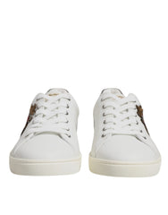 Dolce & Gabbana Weiße Sacred Heart Herren Low Top Sneaker Schuhe