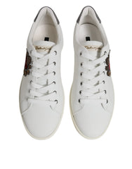 Dolce & Gabbana Weiße Sacred Heart Herren Low Top Sneaker Schuhe