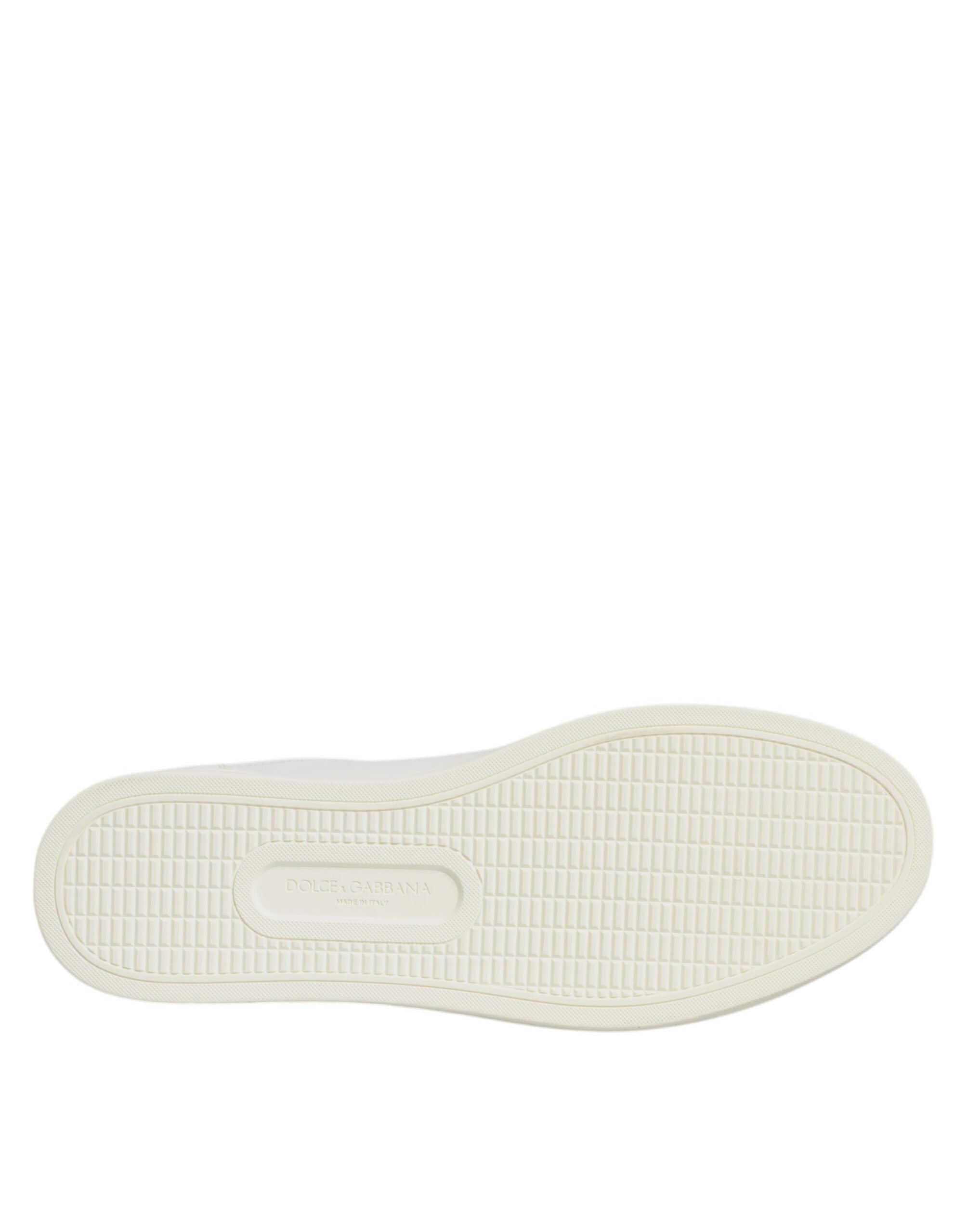 Dolce & Gabbana Weiße Sacred Heart Herren Low Top Sneaker Schuhe
