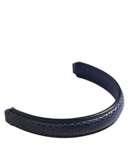 Dolce & Gabbana Blauwe Grote Ayers Leren Tashengel Dames Schouderband