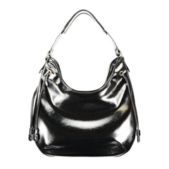 Twinset schwarze Polyurethan-Hobo-Bag für Damen