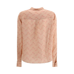 Kristina Ti Light Pink Silk Pattern Shirt