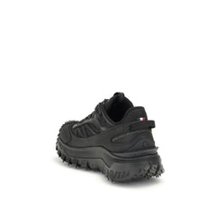 Moncler Black Calf Leather Bos Taurus Athletic Sneakers