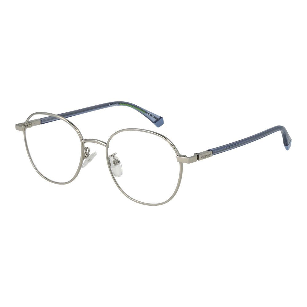 Polaroid-Brille aus silberfarbenem Metall (Gestell)