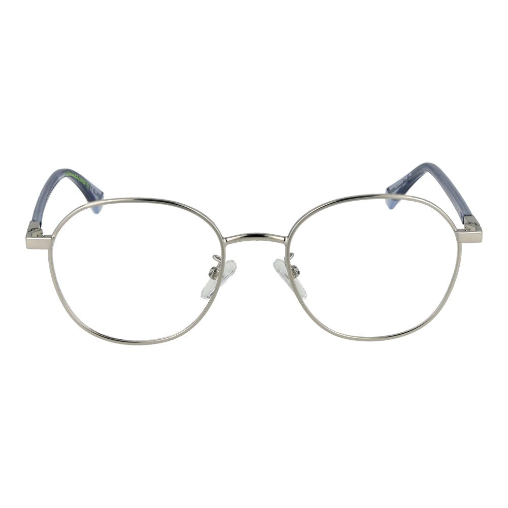Polaroid-Brille aus silberfarbenem Metall (Gestell)