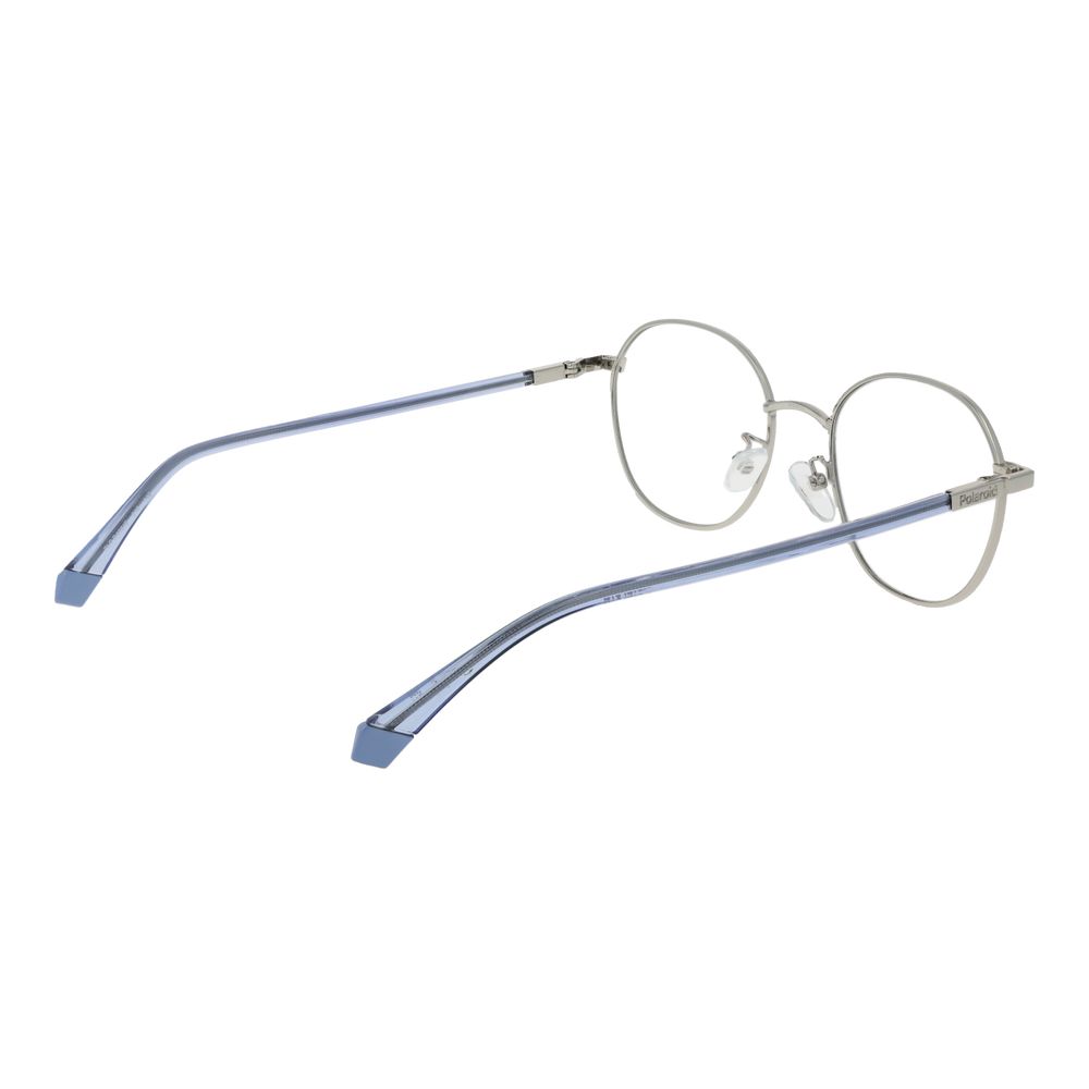 Polaroid-Brille aus silberfarbenem Metall (Gestell)