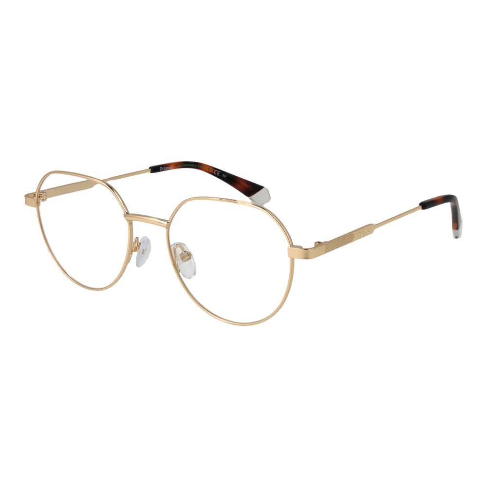 Polaroid Goldfarbene Metallbrille (Gestell)