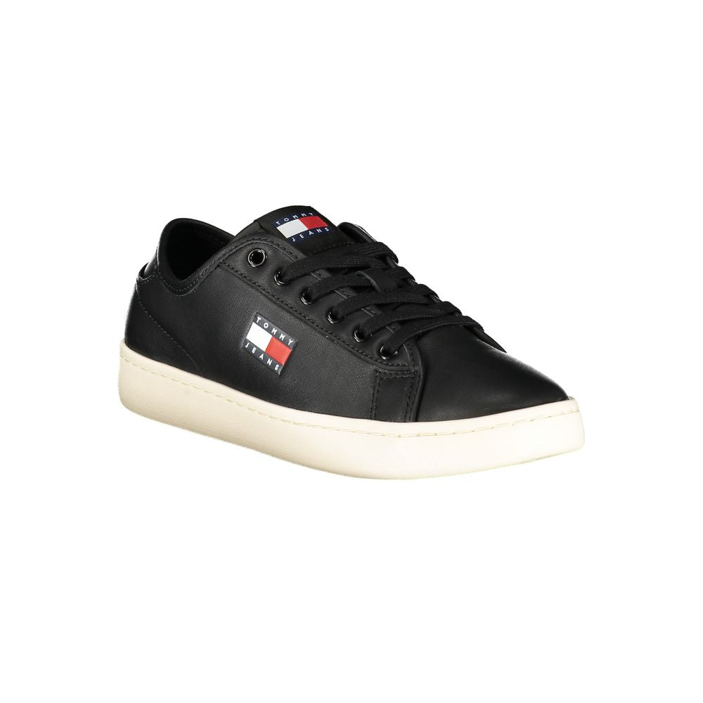 Tommy Hilfiger Schwarzer Polyurethan Damen-Sneaker
