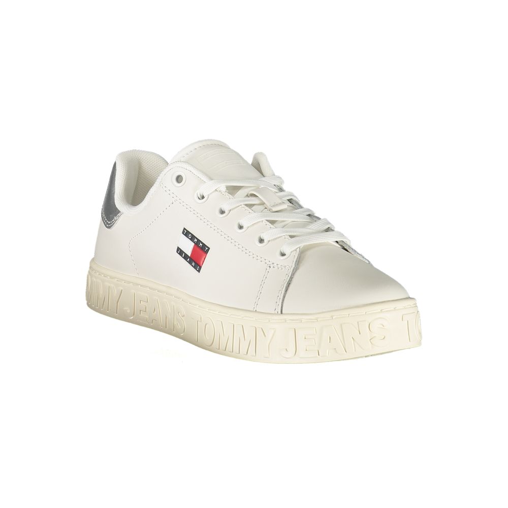 Tommy Hilfiger Bianco Damen Sneaker aus Polyurethan