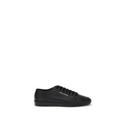 Saint Laurent Black Calf Leather Bos Taurus Low Top Sneakers
