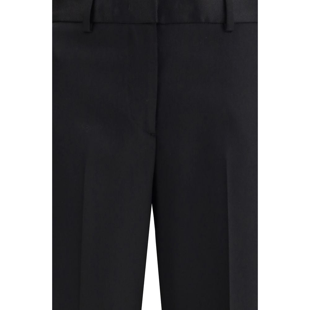 Lardini Zwarte wollen broek Oves Aries