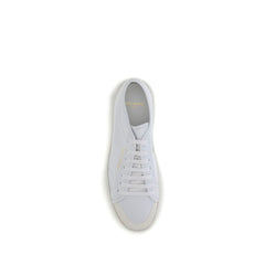 Saint Laurent Wit Kalfsleder Bos Taurus Lage Sneakers