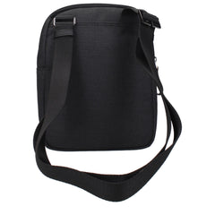 Piquadro Black Fabric Crossbody Bag