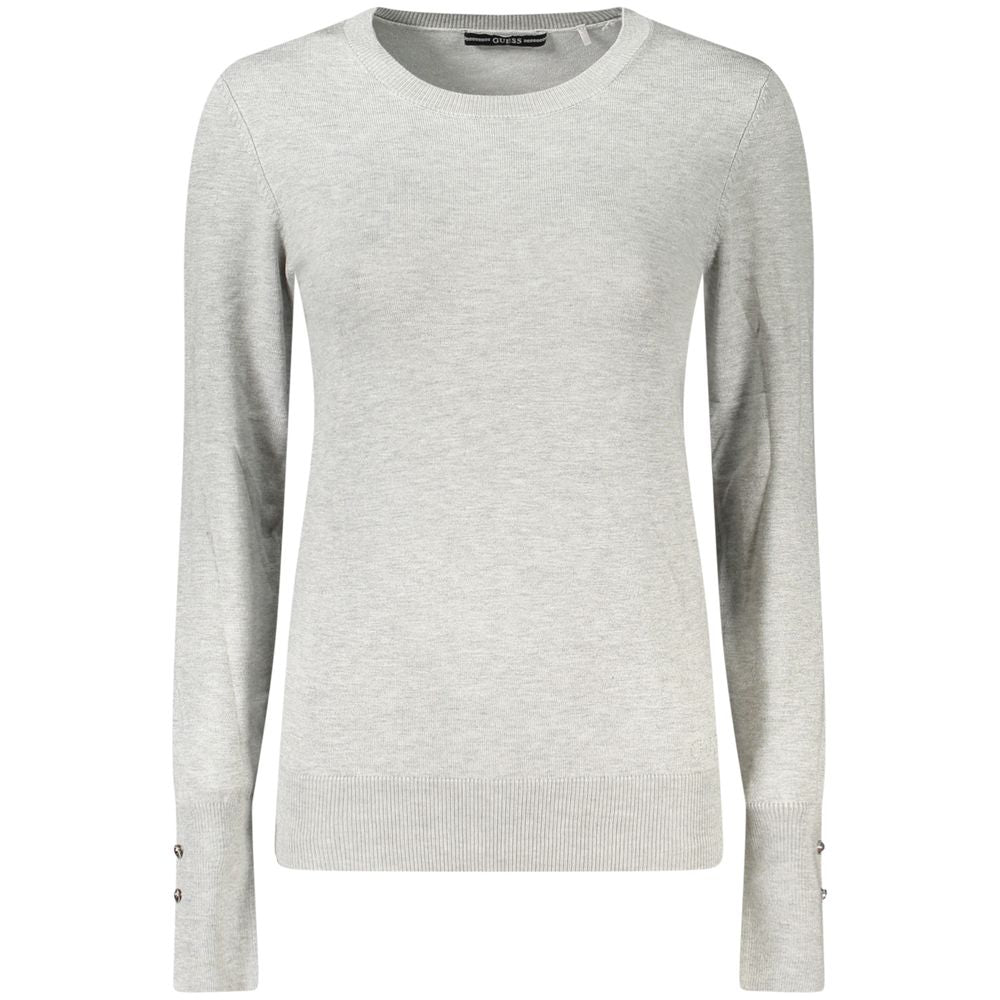 Guess Jeans Gray Viscose Women Sweater