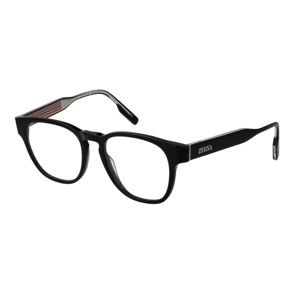 Ermenegildo Zegna Schwarze Acetatbrille (Gestell)